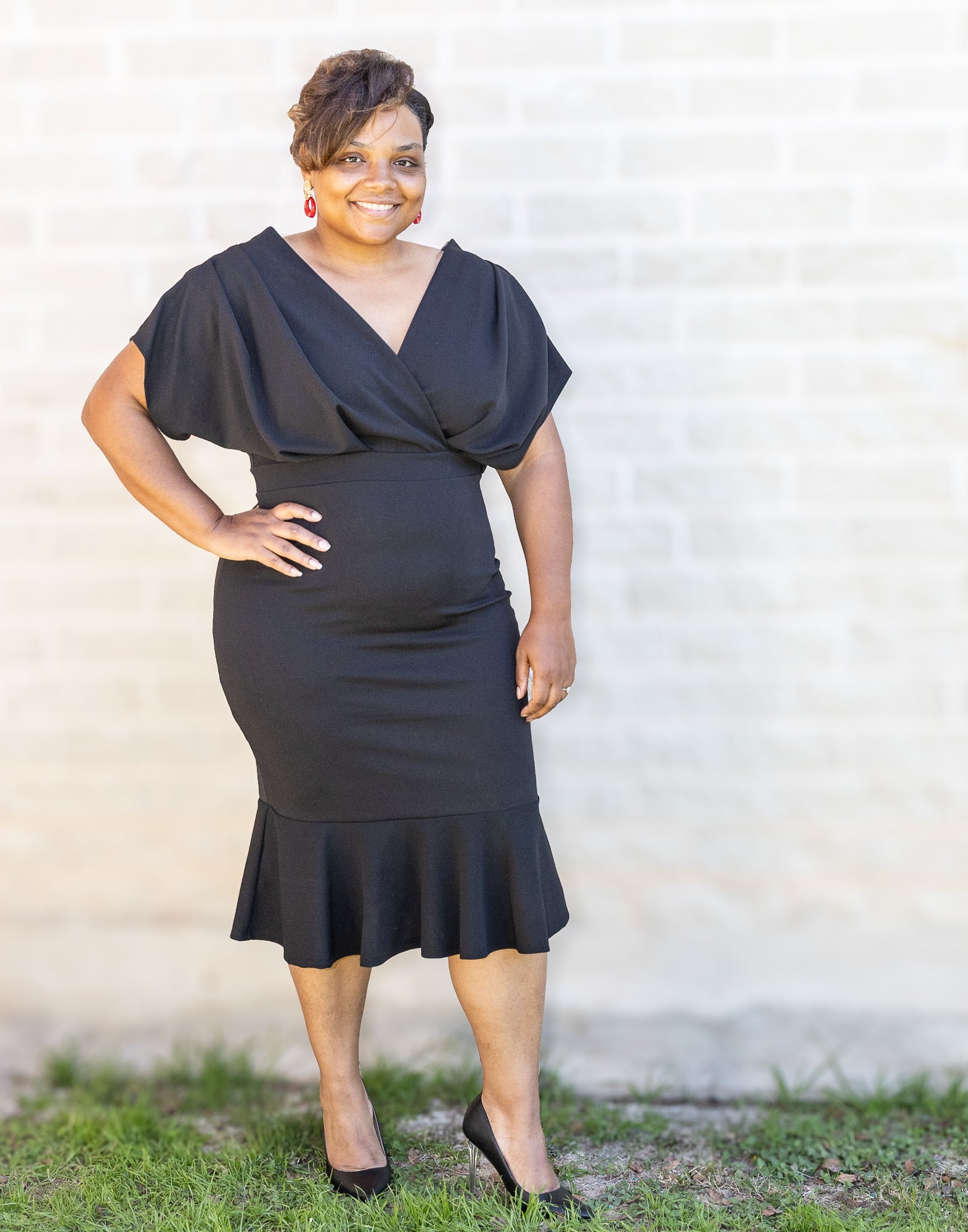 short black dress with ruffles Looking For Love Black Ruffled Dress Shop the Mint